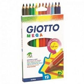 LAPIZ DE COLOR GIOTTO MEGA CJ X12